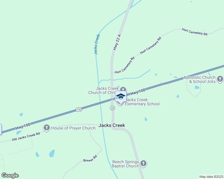 map of restaurants, bars, coffee shops, grocery stores, and more near 65 Tennessee 22 Alternate in Jacks Creek