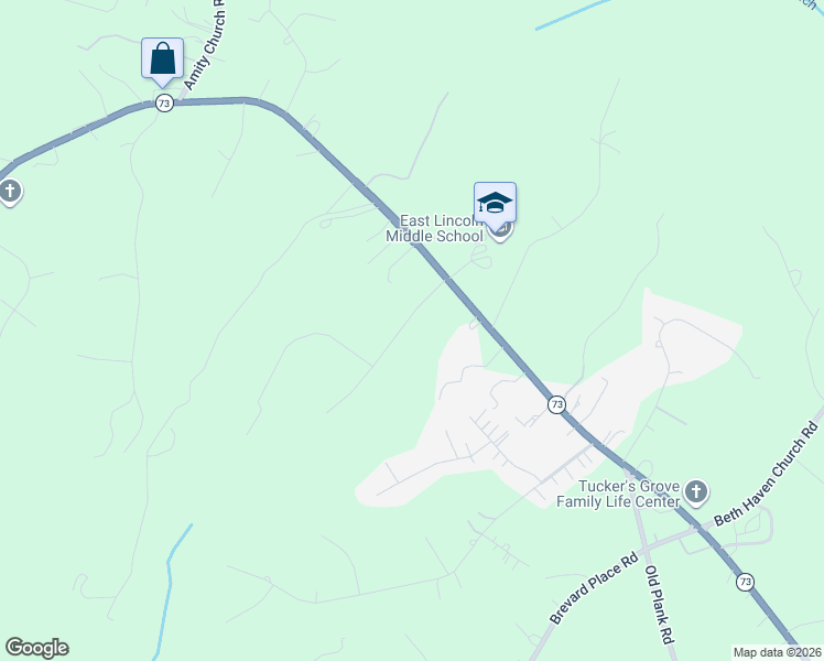 map of restaurants, bars, coffee shops, grocery stores, and more near 154 Planters Row Road in Iron Station