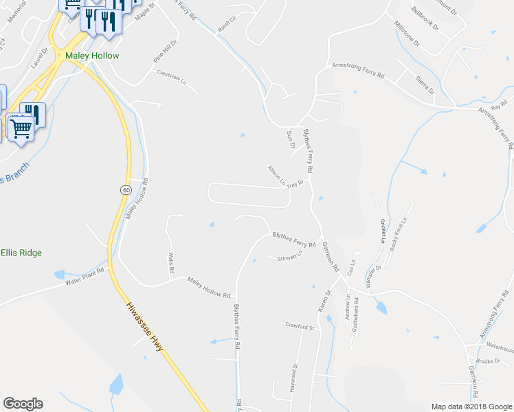 map of restaurants, bars, coffee shops, grocery stores, and more near 711 Troy Drive in Dayton