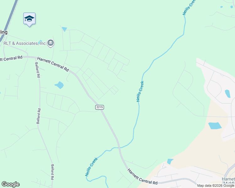 map of restaurants, bars, coffee shops, grocery stores, and more near 985 State Road 2215 in Fuquay-Varina