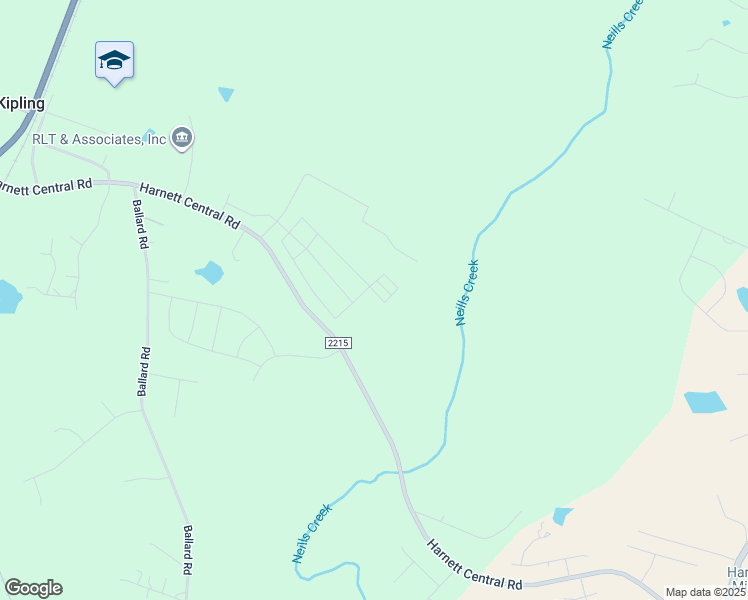 map of restaurants, bars, coffee shops, grocery stores, and more near 985 State Road 2215 in Fuquay-Varina