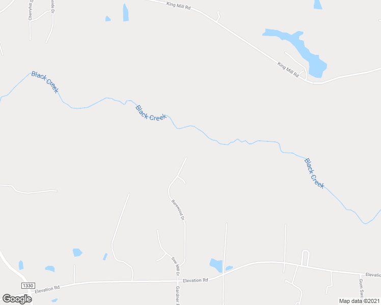 map of restaurants, bars, coffee shops, grocery stores, and more near 466 Barewood Drive in Four Oaks