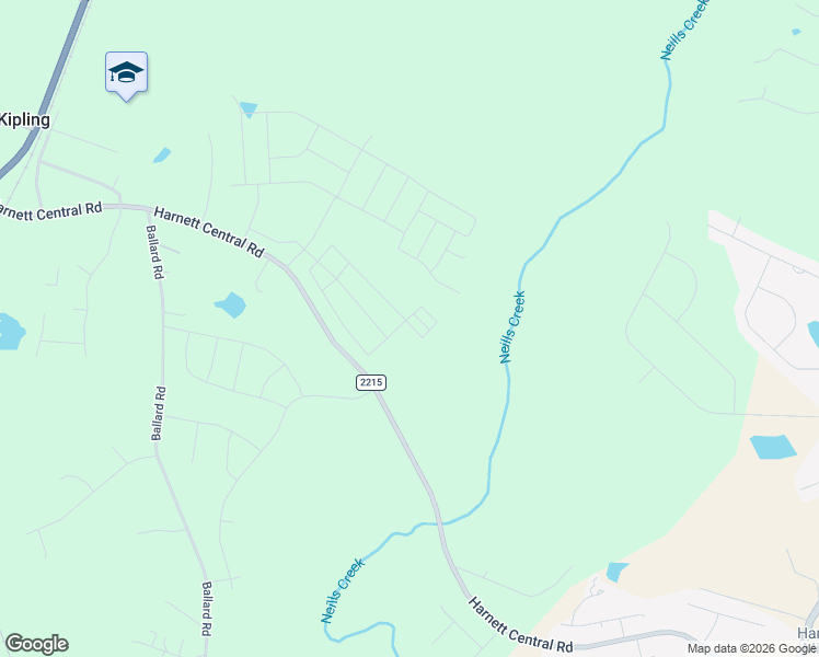 map of restaurants, bars, coffee shops, grocery stores, and more near 985 State Road 2215 in Fuquay-Varina