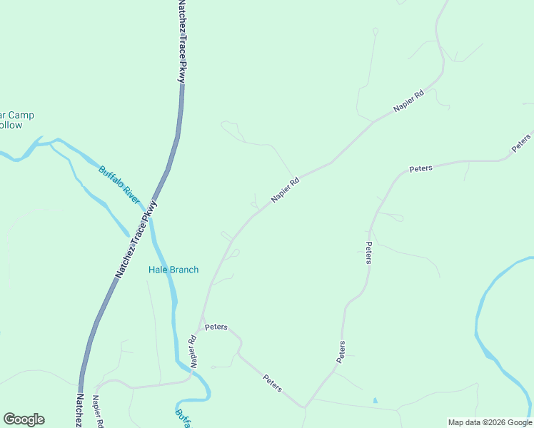 map of restaurants, bars, coffee shops, grocery stores, and more near 405 Napier Road in Hohenwald