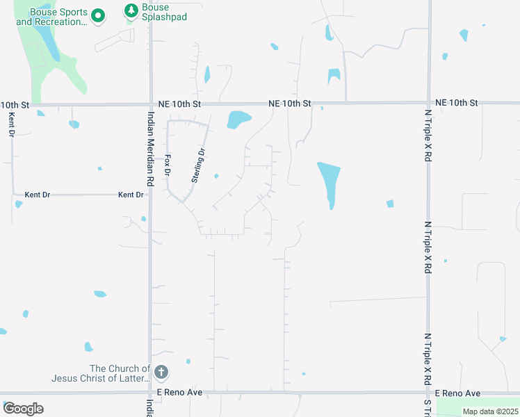 map of restaurants, bars, coffee shops, grocery stores, and more near 637 Silver Tree Circle in Choctaw