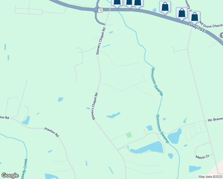 map of restaurants, bars, coffee shops, grocery stores, and more near in Smithfield