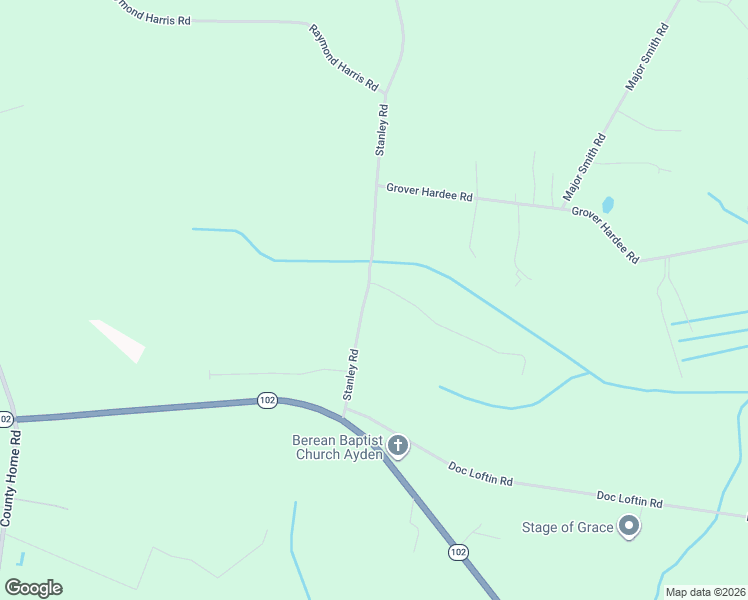 map of restaurants, bars, coffee shops, grocery stores, and more near 3759 Stanley Road in Winterville