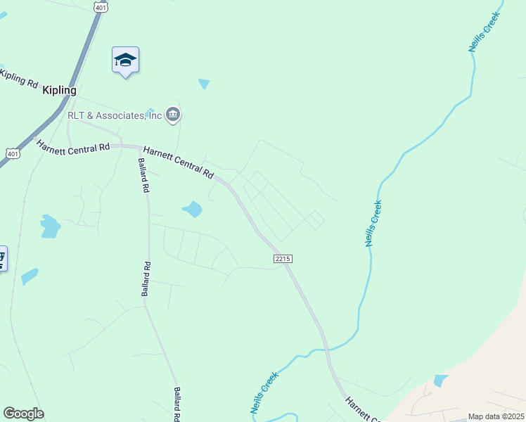 map of restaurants, bars, coffee shops, grocery stores, and more near 814 State Road 2215 in Fuquay-Varina