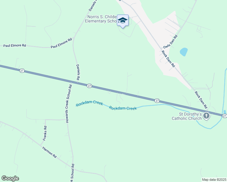 map of restaurants, bars, coffee shops, grocery stores, and more near West Highway 27 in Vale