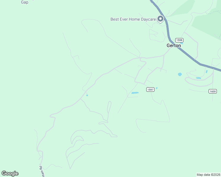 map of restaurants, bars, coffee shops, grocery stores, and more near 176 McGuffey Ridge Road in Gerton