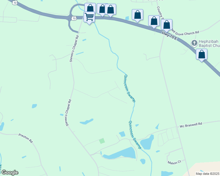 map of restaurants, bars, coffee shops, grocery stores, and more near 349 Pepperdam Street in Smithfield