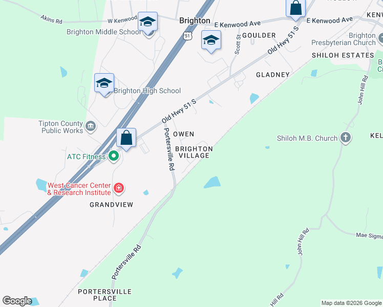 map of restaurants, bars, coffee shops, grocery stores, and more near 24 Brighton Village Loop in Brighton