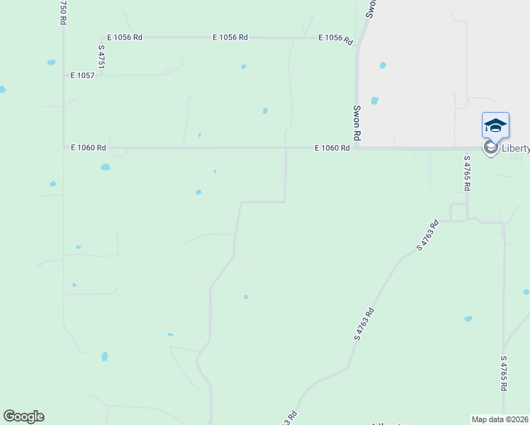 map of restaurants, bars, coffee shops, grocery stores, and more near Lukes Road in Muldrow