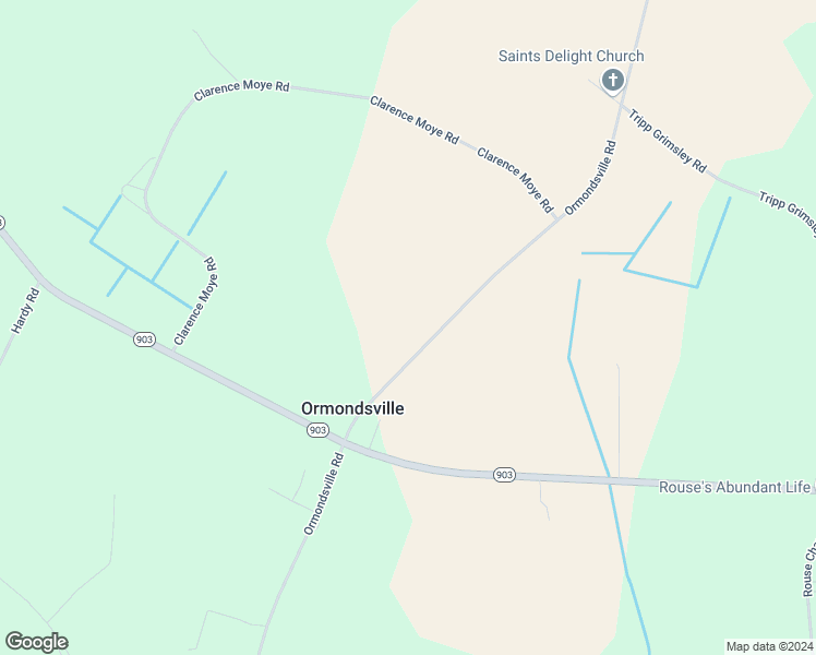 map of restaurants, bars, coffee shops, grocery stores, and more near 3971 Ormondsville Road in Ayden