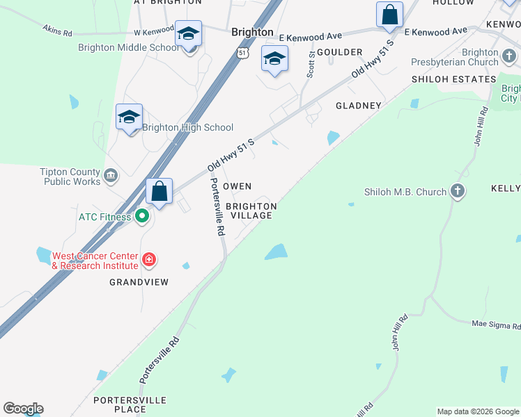 map of restaurants, bars, coffee shops, grocery stores, and more near 58 Brighton Village Loop in Brighton