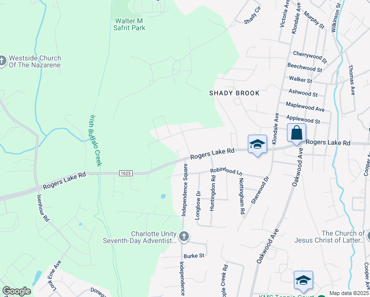 map of restaurants, bars, coffee shops, grocery stores, and more near 1204 Berkshire Drive in Kannapolis