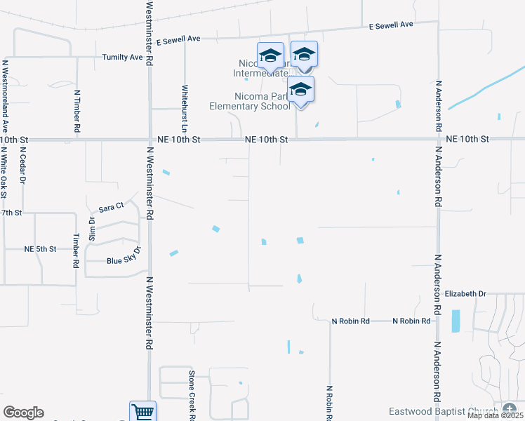 map of restaurants, bars, coffee shops, grocery stores, and more near 716 Edgewood Drive in Choctaw