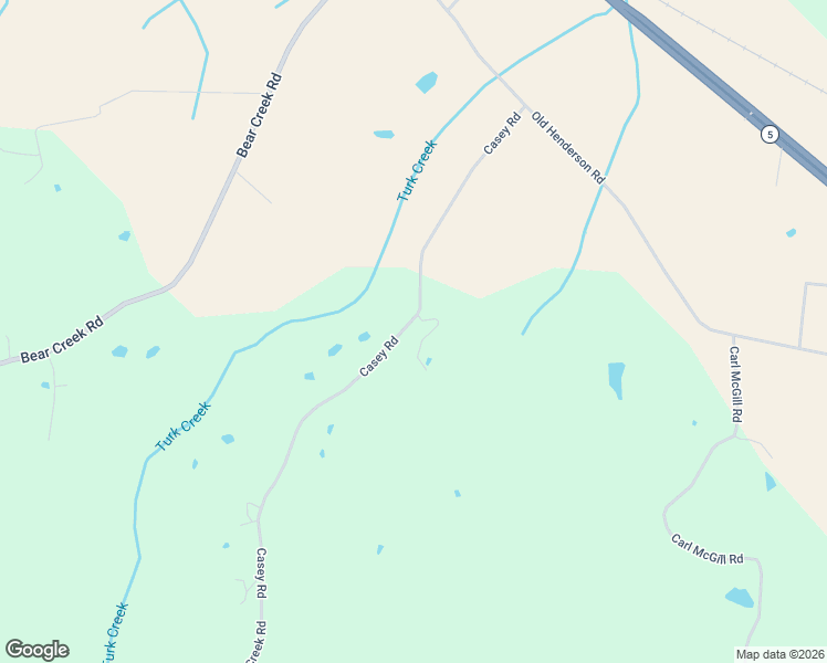 map of restaurants, bars, coffee shops, grocery stores, and more near 119 Casey Road in Pinson