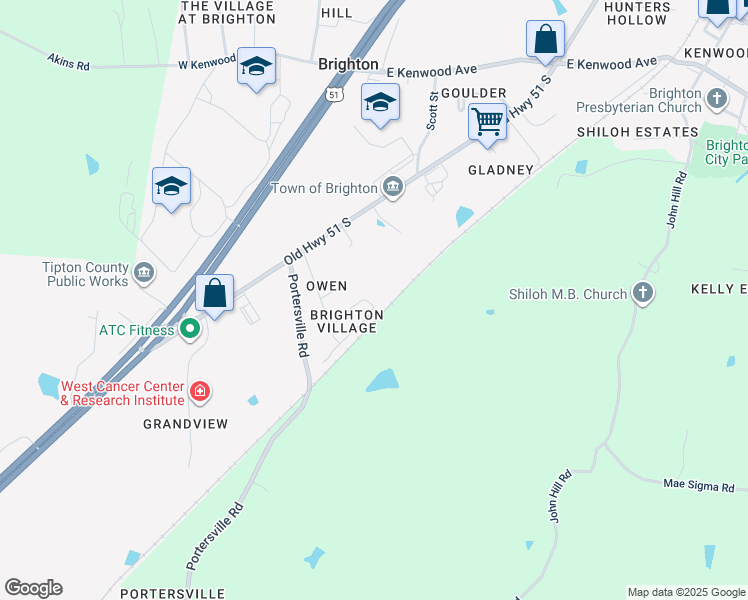 map of restaurants, bars, coffee shops, grocery stores, and more near 119 Brighton Village Loop in Brighton