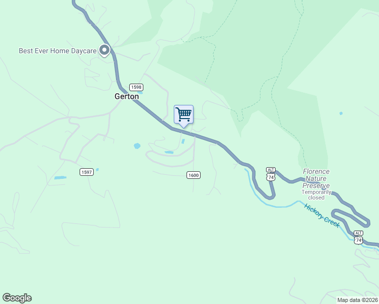 map of restaurants, bars, coffee shops, grocery stores, and more near 114 Chestnut Hill Road in Gerton