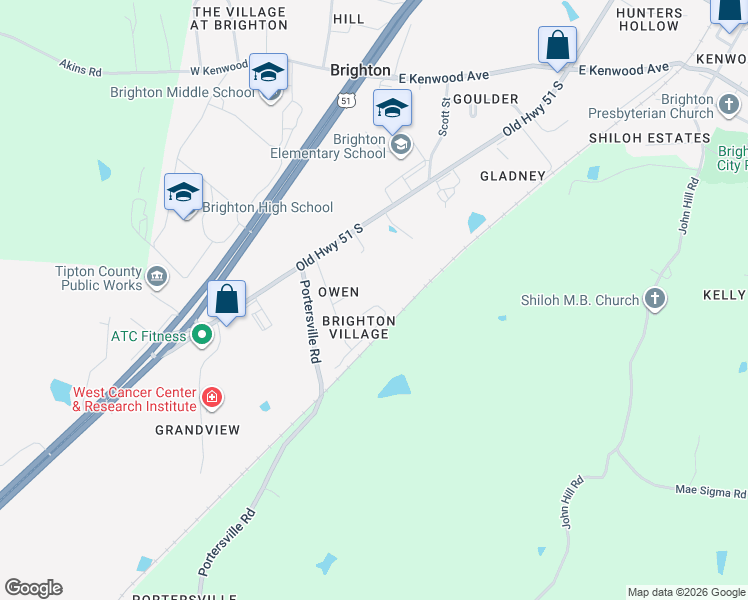 map of restaurants, bars, coffee shops, grocery stores, and more near 58 Brighton Village Loop in Brighton