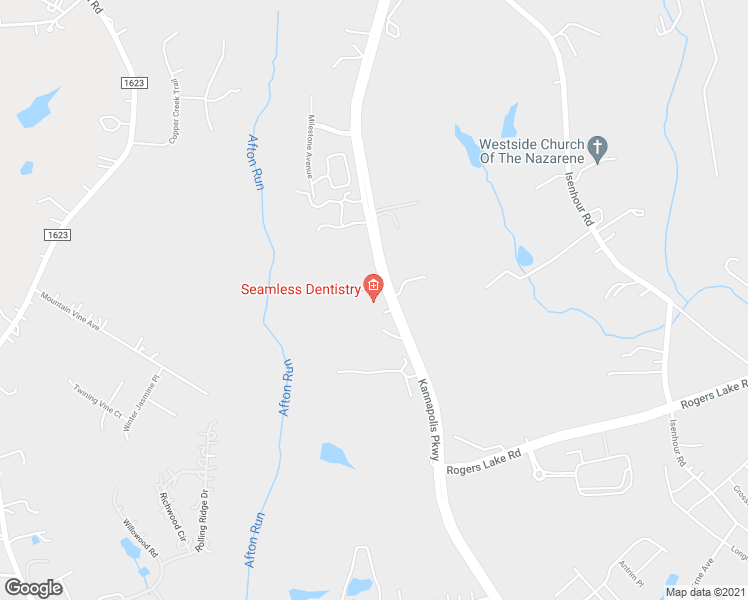map of restaurants, bars, coffee shops, grocery stores, and more near 4949 Professional Park in Kannapolis