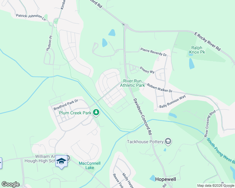 map of restaurants, bars, coffee shops, grocery stores, and more near 12862 Robert Walker Drive in Davidson