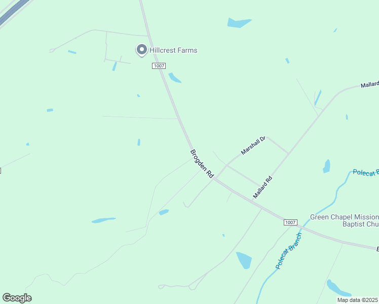 map of restaurants, bars, coffee shops, grocery stores, and more near 1960 Brogden Road in Smithfield