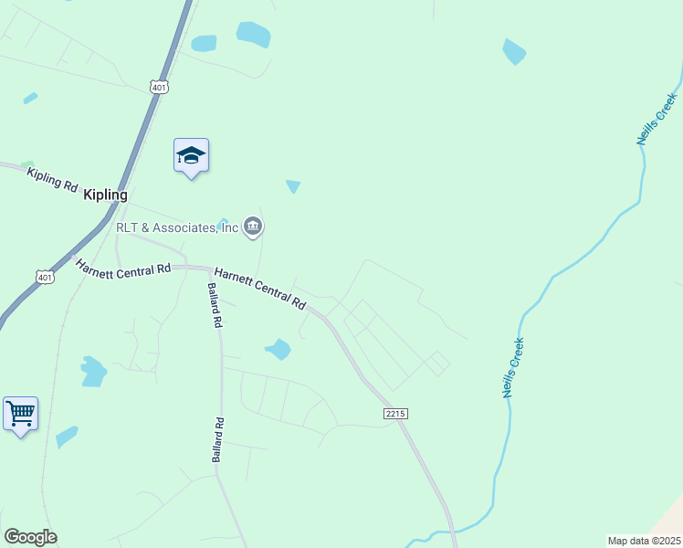 map of restaurants, bars, coffee shops, grocery stores, and more near Banks Road in Fuquay-Varina