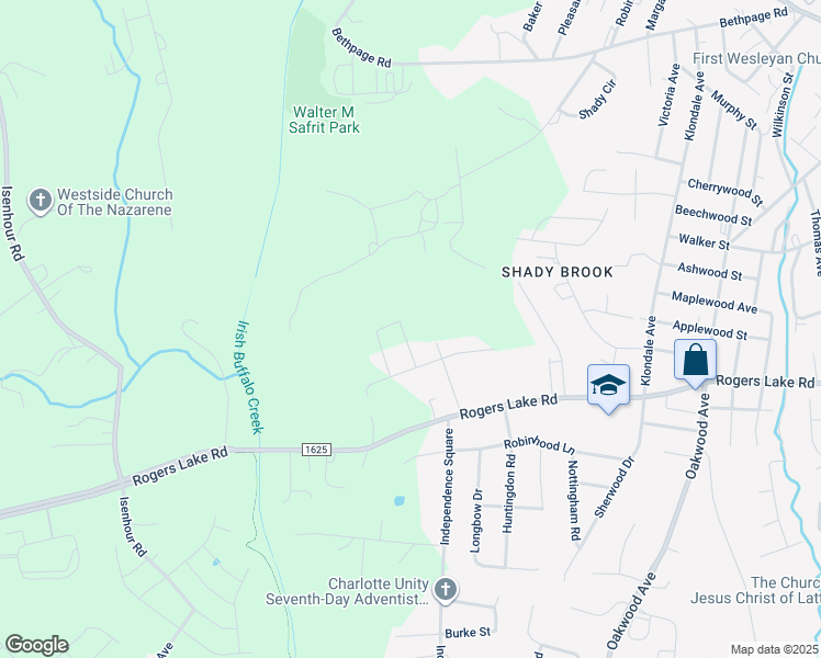 map of restaurants, bars, coffee shops, grocery stores, and more near 1197 Hampshire Drive in Kannapolis