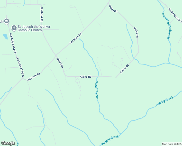 map of restaurants, bars, coffee shops, grocery stores, and more near 197 Atkins Road in Madisonville