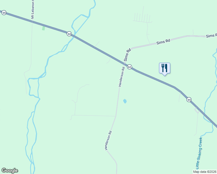 map of restaurants, bars, coffee shops, grocery stores, and more near 200 Barnett Road in Shelbyville