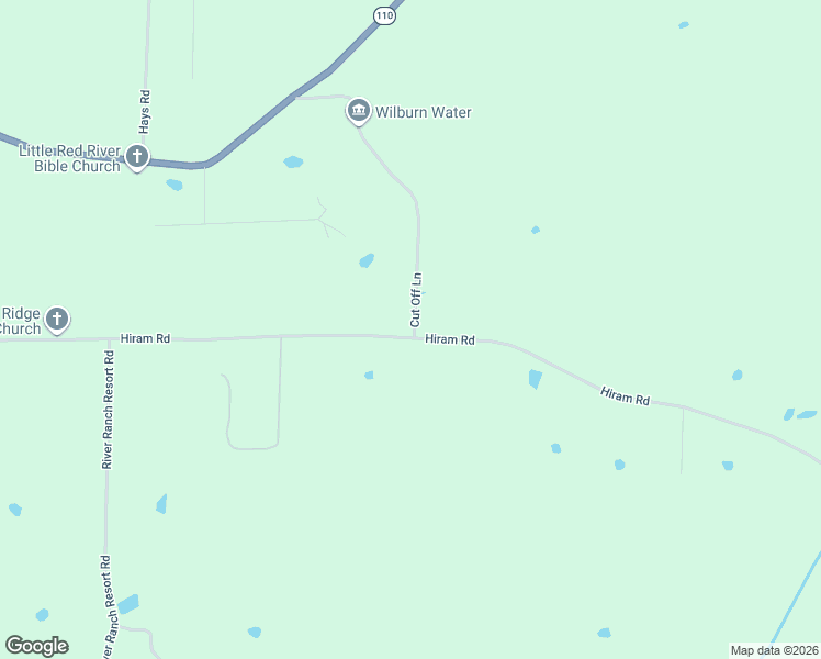 map of restaurants, bars, coffee shops, grocery stores, and more near 354 Cut Off Lane in Heber Springs