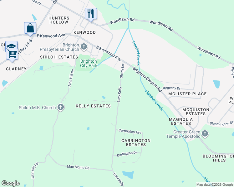 map of restaurants, bars, coffee shops, grocery stores, and more near 257 Lucy Kelly in Brighton