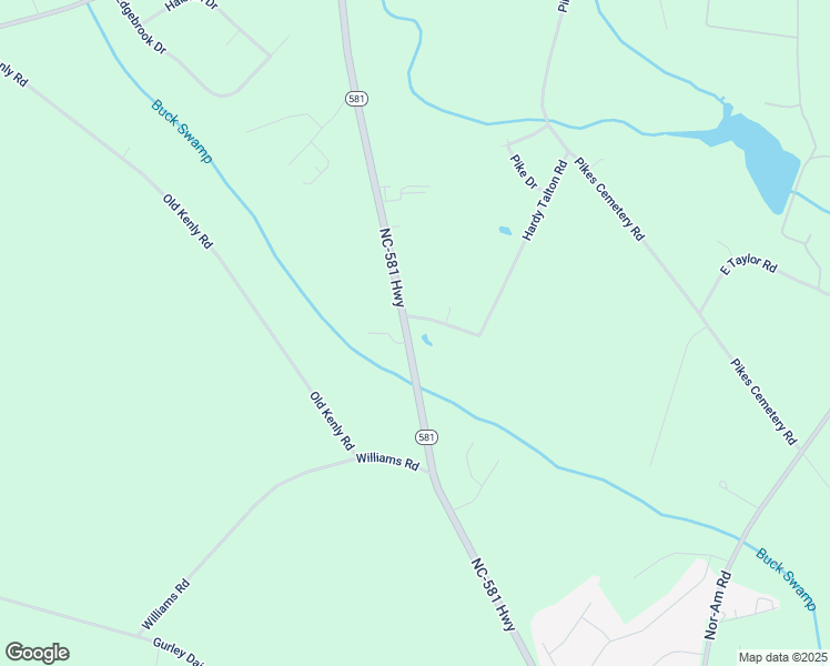 map of restaurants, bars, coffee shops, grocery stores, and more near 1714 North Nc 581 Hy in Fremont