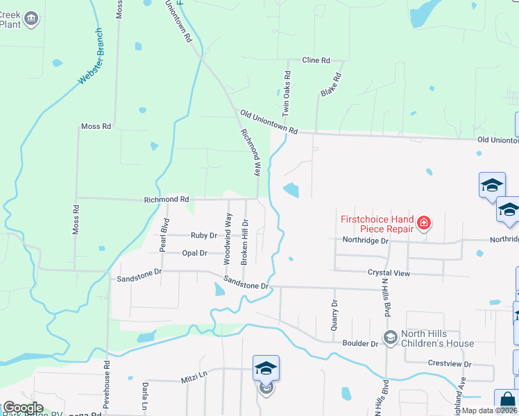 map of restaurants, bars, coffee shops, grocery stores, and more near 800-856 County Road 206 in Van Buren