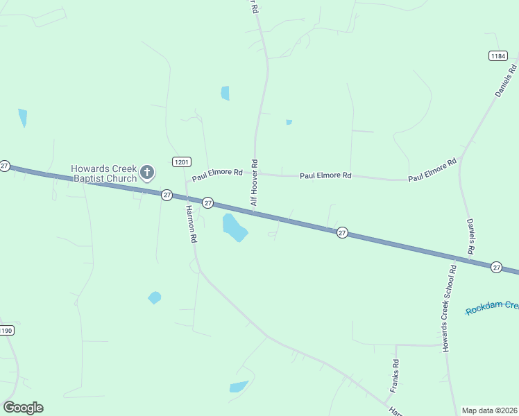 map of restaurants, bars, coffee shops, grocery stores, and more near 2944 West 27 Highway in Lincoln County