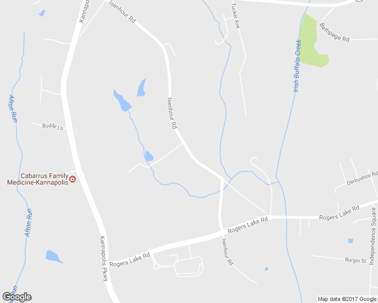 map of restaurants, bars, coffee shops, grocery stores, and more near Isenhour Road in Kannapolis