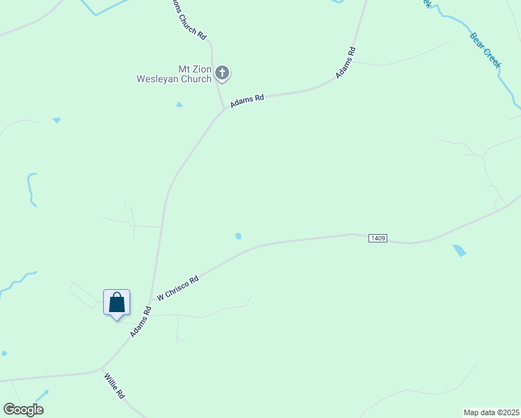 map of restaurants, bars, coffee shops, grocery stores, and more near 2432 West Chrisco Road in Seagrove
