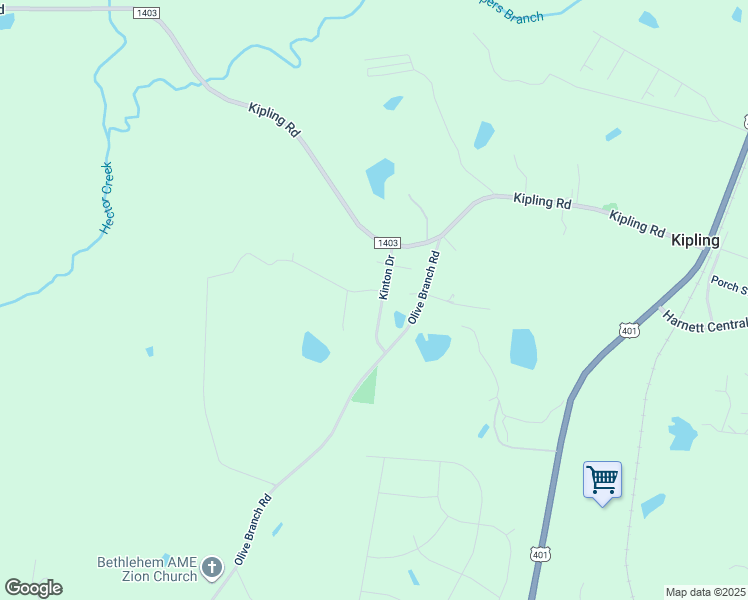 map of restaurants, bars, coffee shops, grocery stores, and more near 110 Kinton Drive in Fuquay-Varina