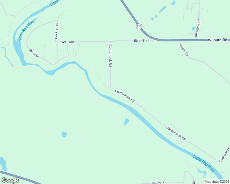 map of restaurants, bars, coffee shops, grocery stores, and more near 1224 Cooterneck Road in Heber Springs