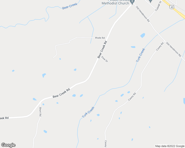 map of restaurants, bars, coffee shops, grocery stores, and more near 948 Bear Creek Road in Pinson