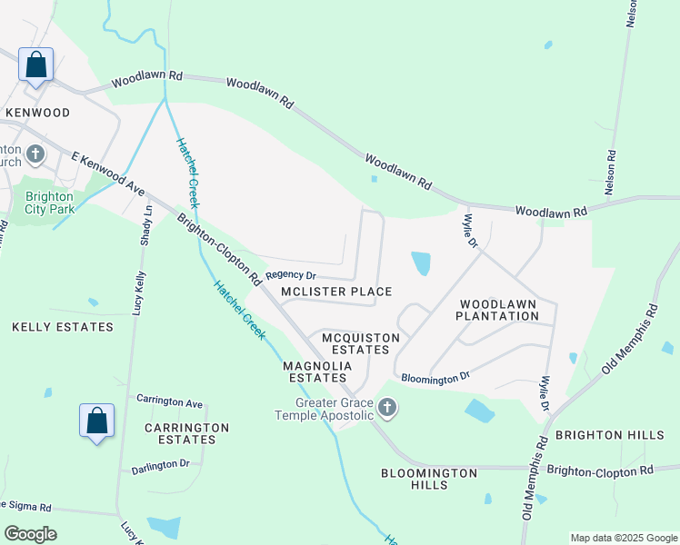 map of restaurants, bars, coffee shops, grocery stores, and more near 216 Regency Dr in Brighton