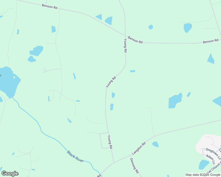 map of restaurants, bars, coffee shops, grocery stores, and more near 644 Young Road in Angier