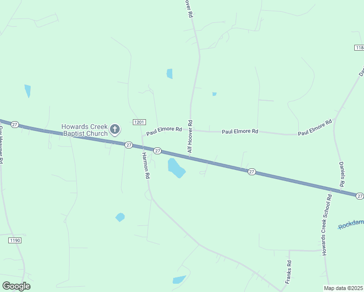 map of restaurants, bars, coffee shops, grocery stores, and more near 2944 West 27 Highway in Lincoln County