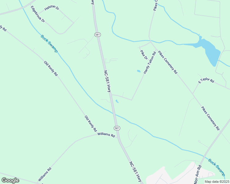 map of restaurants, bars, coffee shops, grocery stores, and more near 1714 North Carolina 581 in Fremont