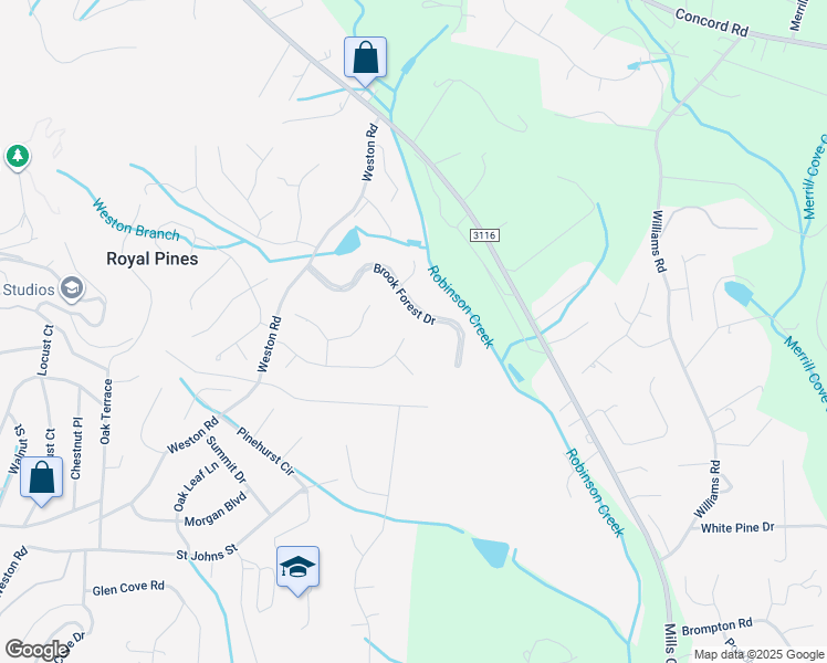 map of restaurants, bars, coffee shops, grocery stores, and more near 34 Turnberry Drive in Arden