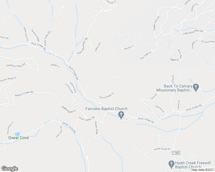 map of restaurants, bars, coffee shops, grocery stores, and more near 371 Falcon Ridge Drive in Waynesville