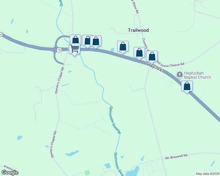 map of restaurants, bars, coffee shops, grocery stores, and more near 4356 U.S. 70 in Princeton