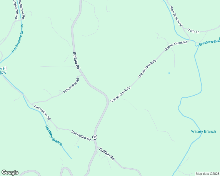 map of restaurants, bars, coffee shops, grocery stores, and more near 2037 Buffalo Road in Hohenwald